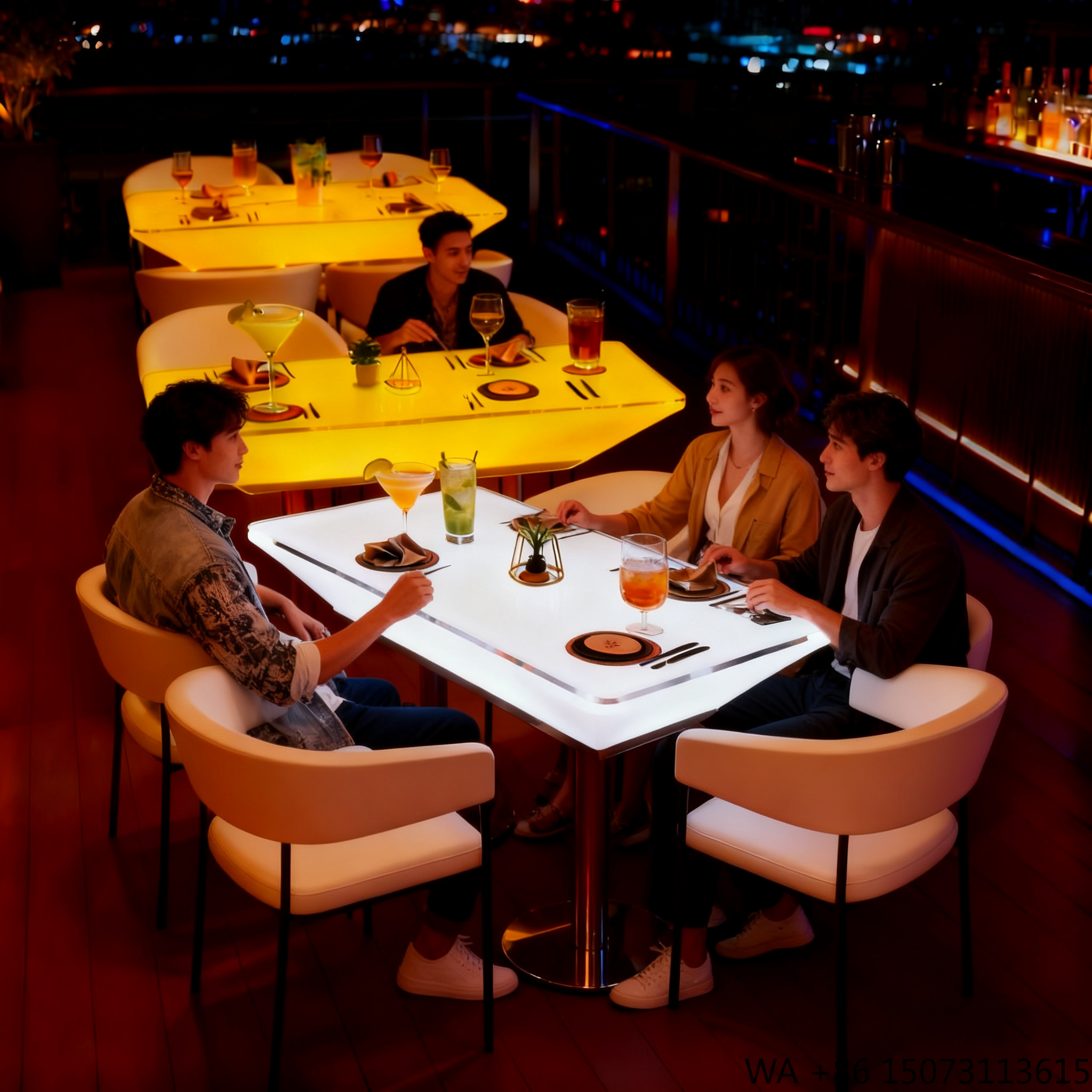 Outdoor Lighting Rental For Party - LED Decorative Dining Table Rechargeable Waterproof