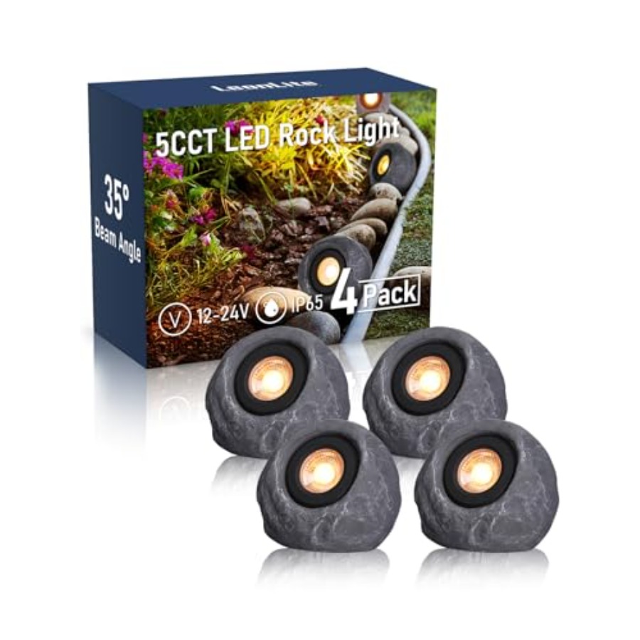 Outdoor Lighting Voltage - 5CCT LED Rock Lights Outdoor, 5W