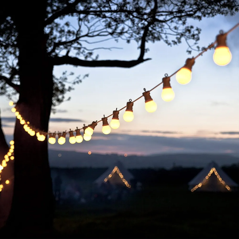 Outdoor Lighting Driveway - 23M Patio String Light Bulbs G50