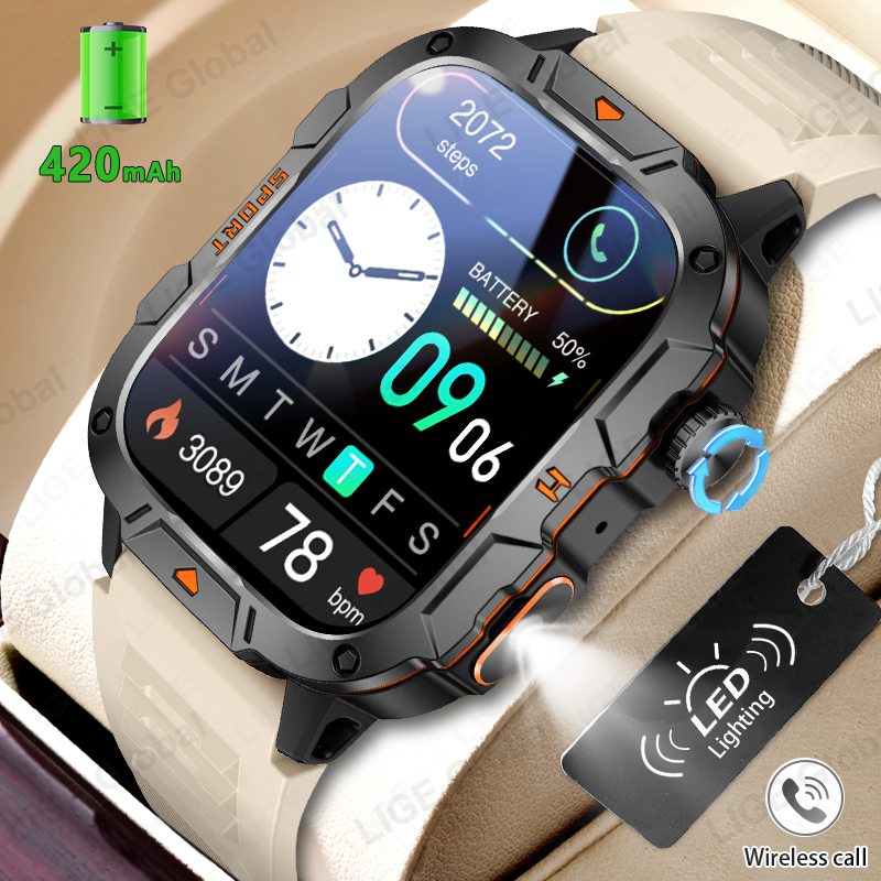Outdoor Lighting Ip Rating - LIGE Outdoor Sports Man Smartwatch LED