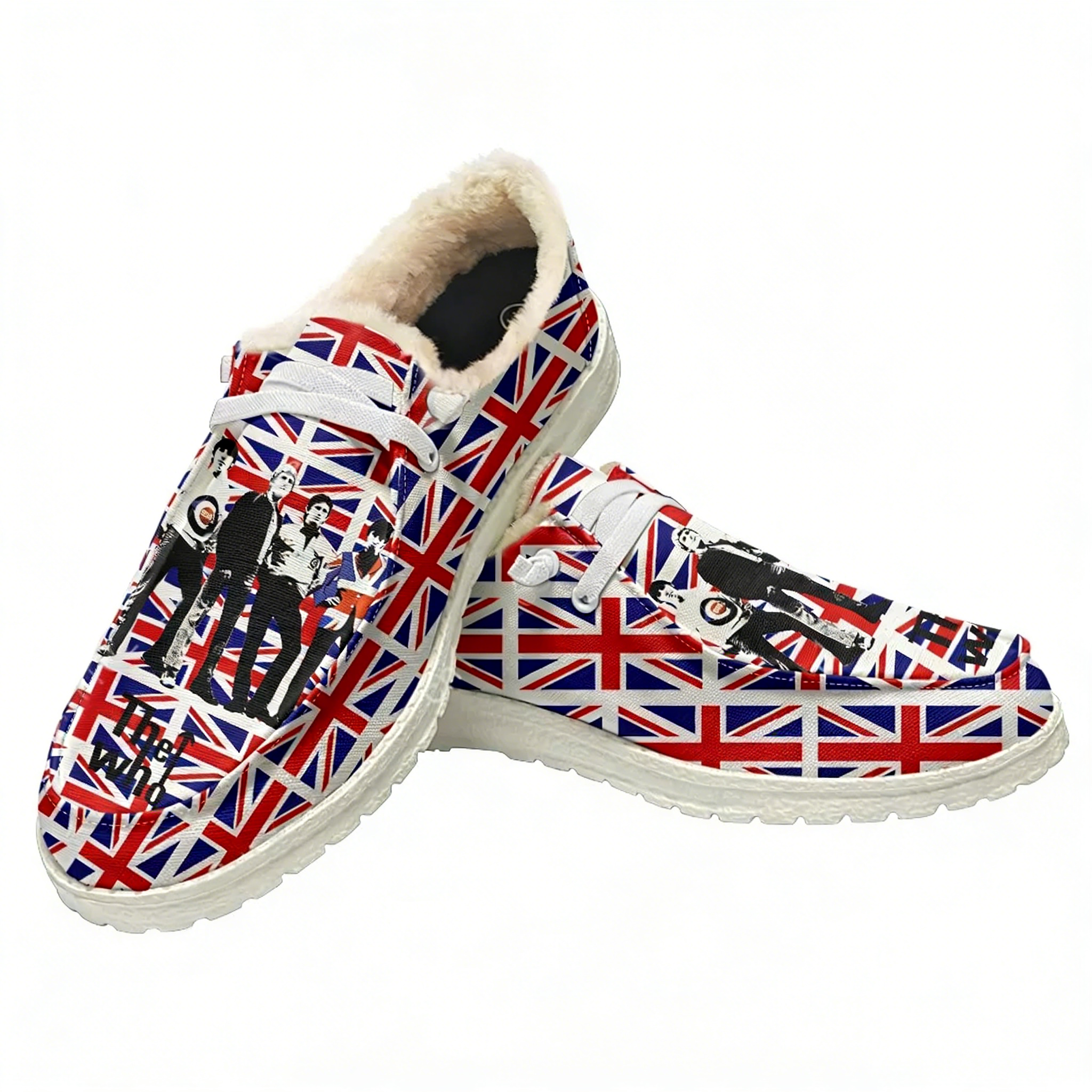 Outdoor Lighting Uplight - The Who Velvet Flat Shoes Mens