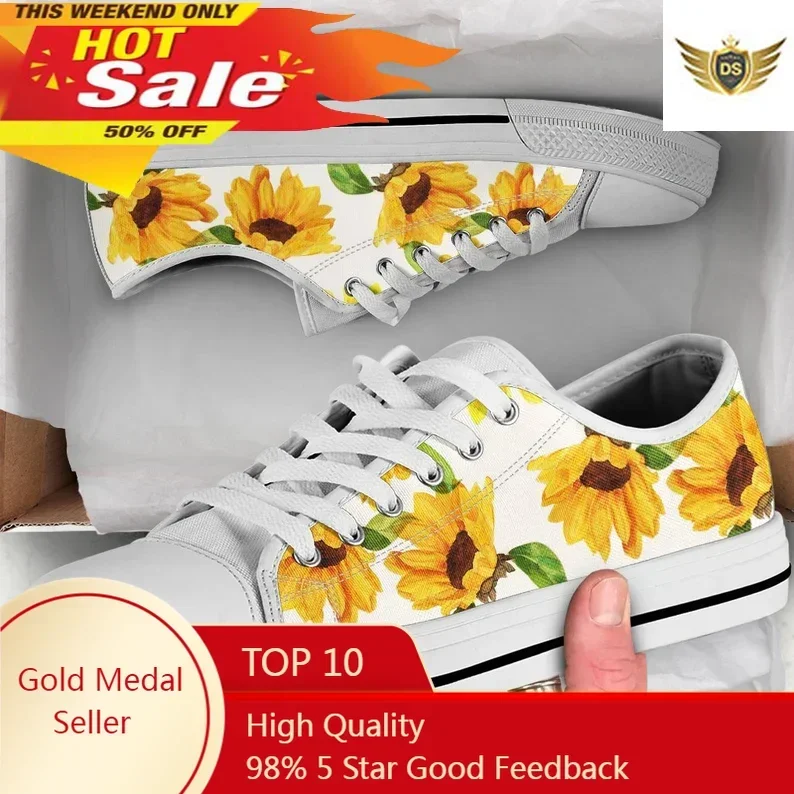 Outdoor Lighting Uplight - Classic Yellow Flower Sunflower Printing Canvas