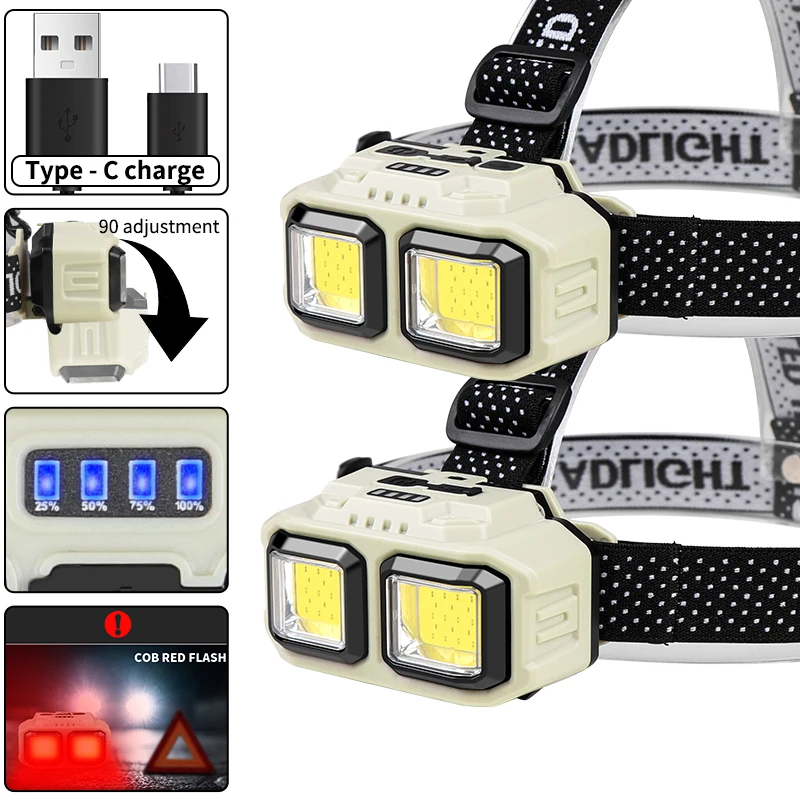 COB LED Headlamp Rechargeable  - Outdoor Lighting Repair recensie en prijs
