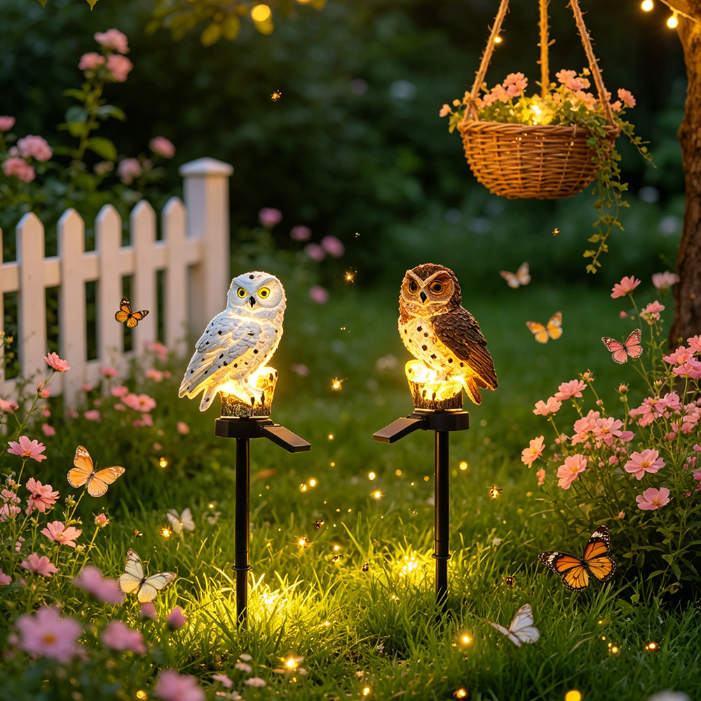 Owl Solar Light, Resin Owl Gro - Outdoor Lighting Garden recensie en prijs