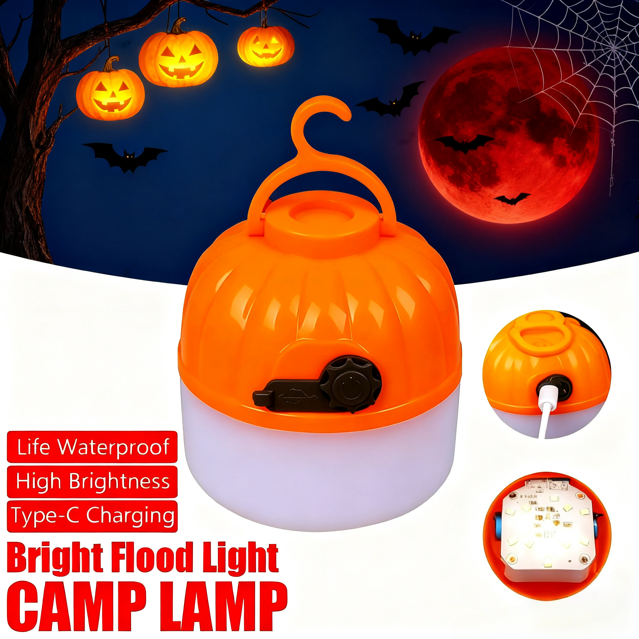 Mini Portable Halloween Pumpki - Led Flood Light recensie en prijs