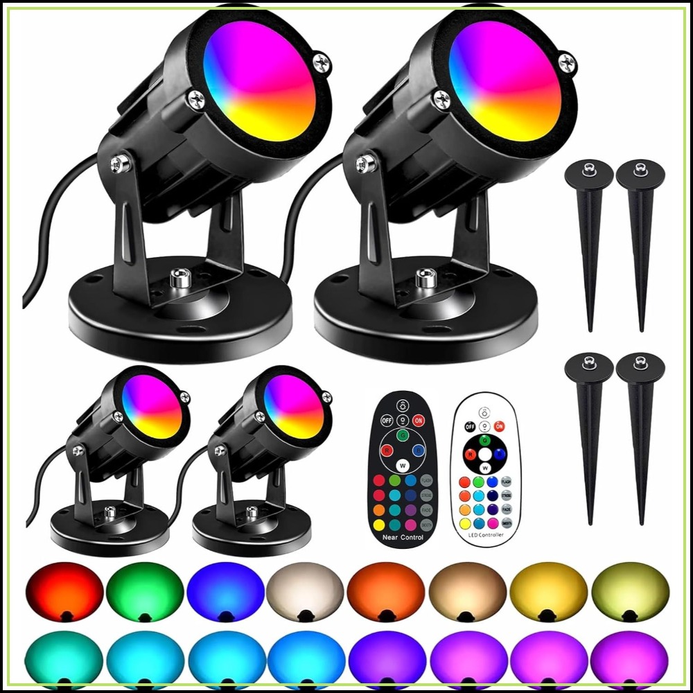 RGBW 8W LED Spotlight with Rem - Outdoor Lighting Garden recensie en prijs