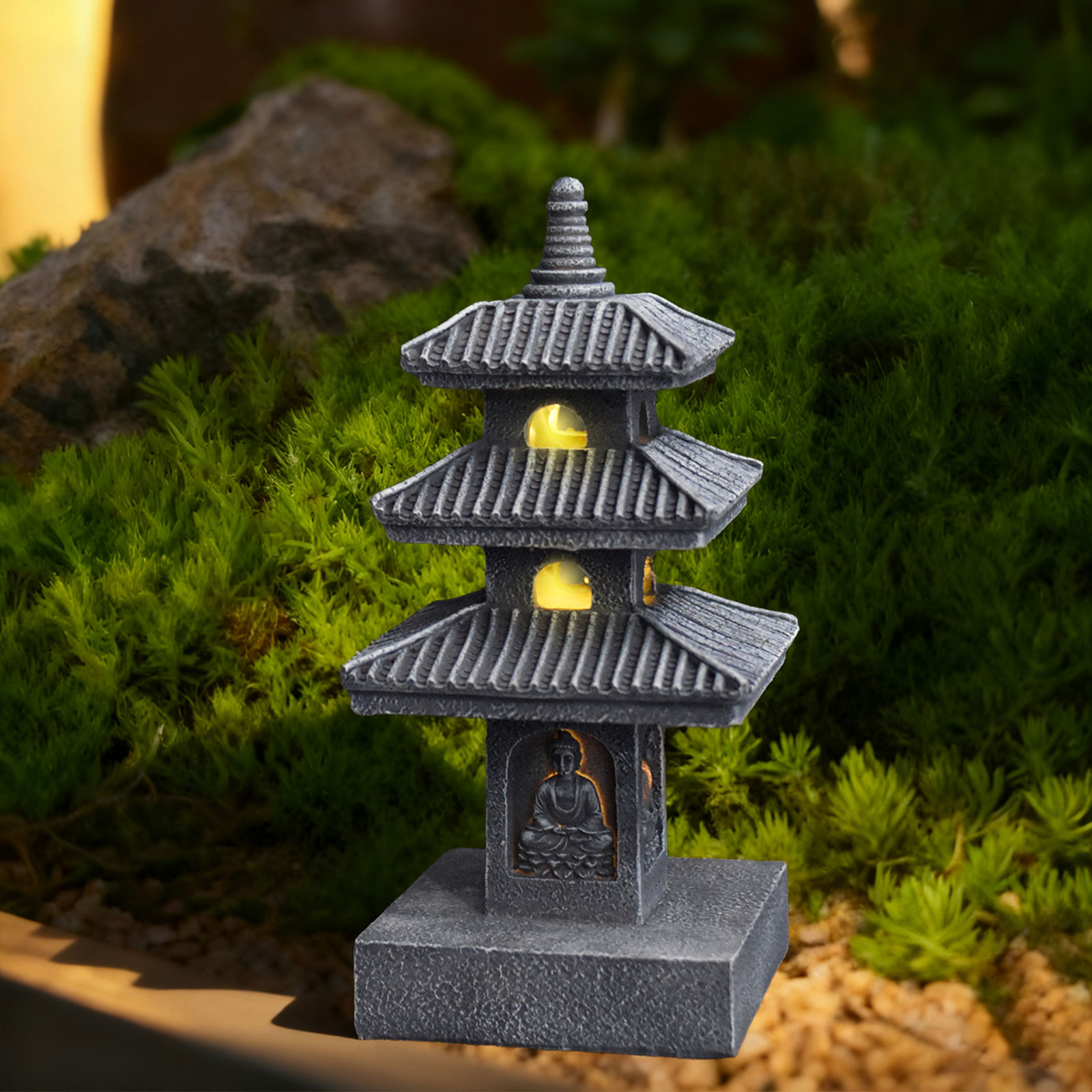 Solar Pagoda Lantern Garden St - Outdoor Lighting Driveway recensie en prijs
