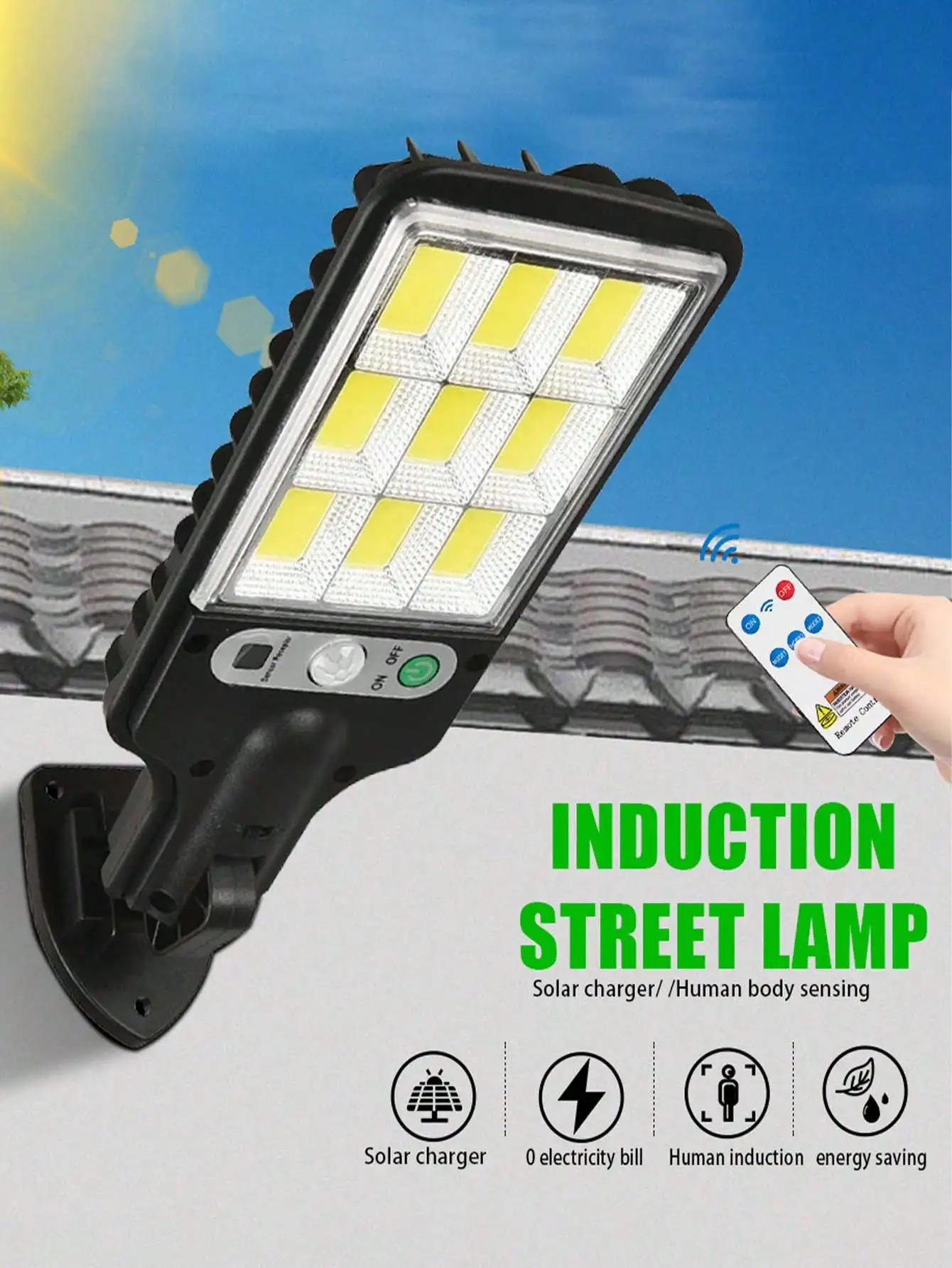 108 COB Solar Sensor Wall Ligh - Outdoor Lighting Controller recensie en prijs