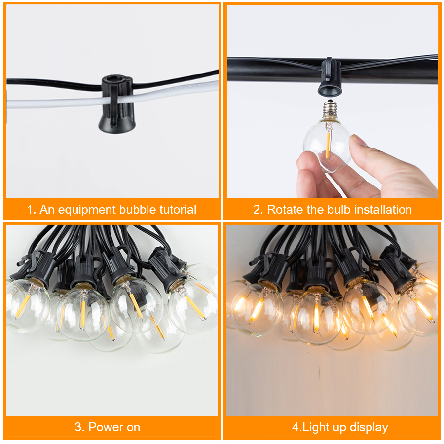 G40 LED Outdoor String Ball Li - Outdoor Lighting Driveway recensie en prijs