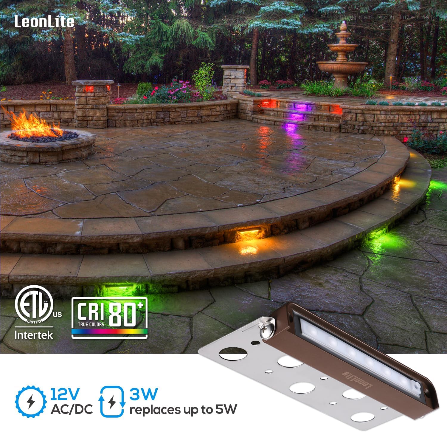 8 Pack RGB 7 Inch 3W LED Retai - Outdoor Lighting Voltage recensie en prijs