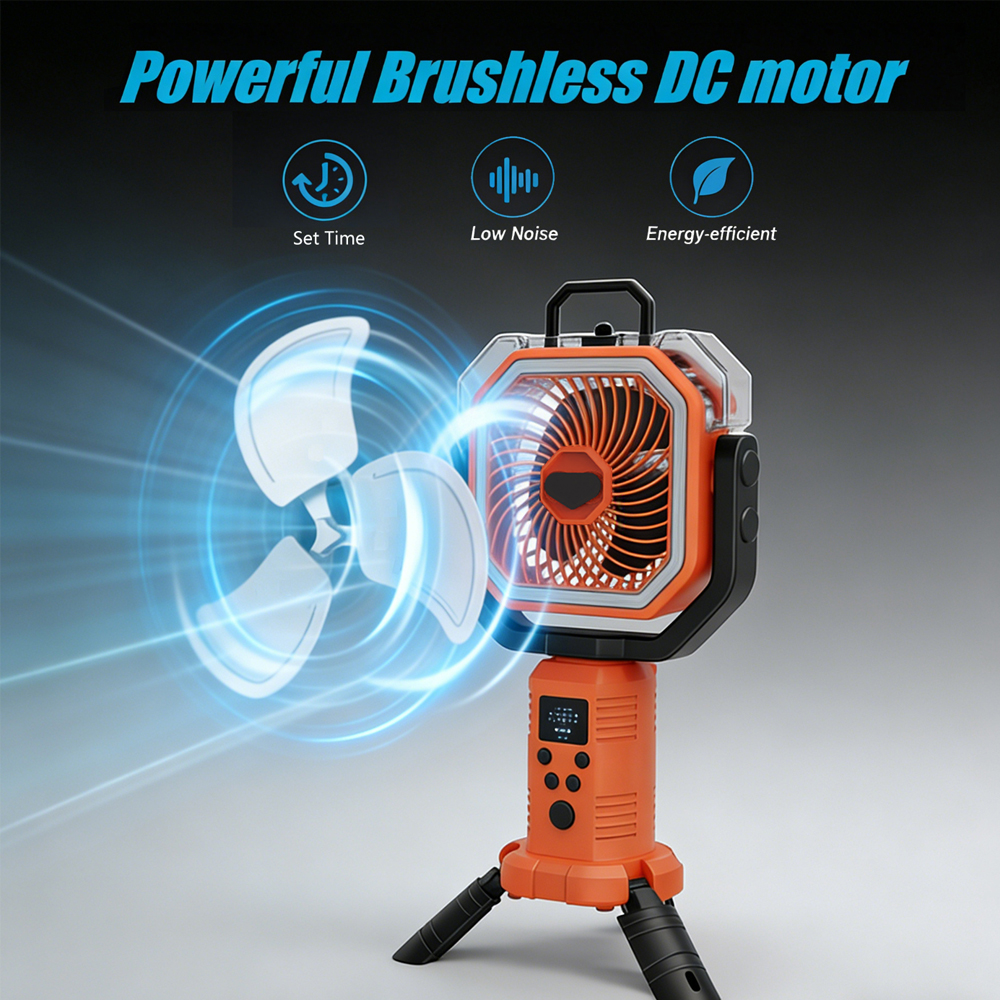 30000mAh Cooling Floor Fan wit - Outdoor Lighting Controller recensie en prijs