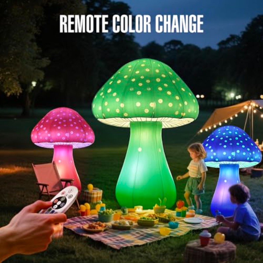 6 FT LED Inflatable Mushroom w - Outdoor Lighting Controller recensie en prijs