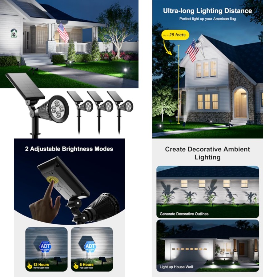 Solar Spotlights Outdoor Water - Led Flood Light recensie en prijs