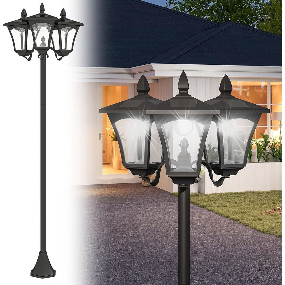 Outdoor Vintage Triple-Head St - Outdoor Lighting Driveway recensie en prijs