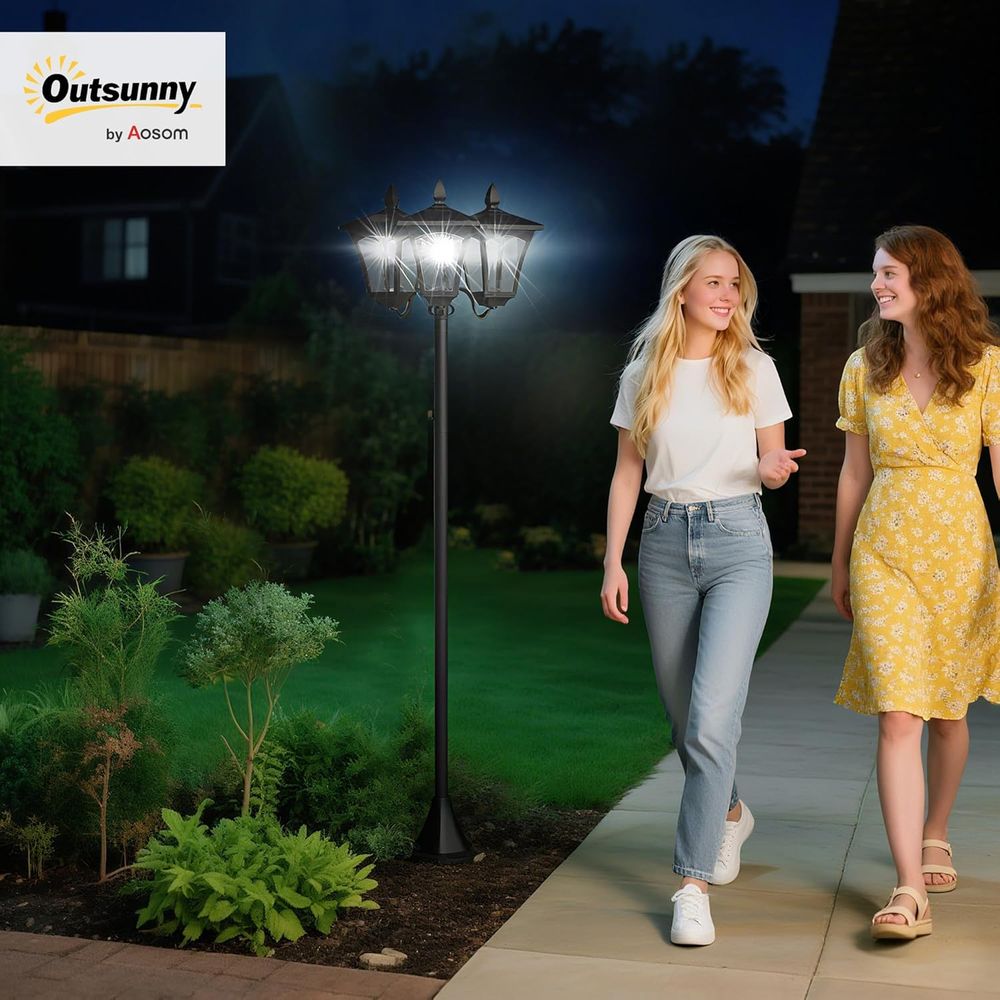 Outdoor Vintage Triple-Head St - Outdoor Lighting Driveway recensie en prijs