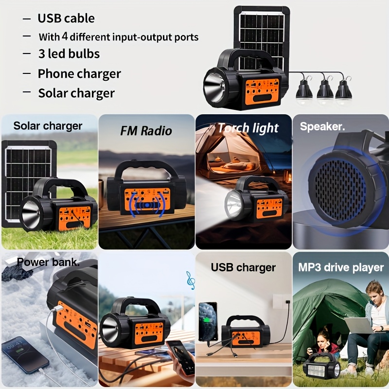 Solar Rechargeable Camping Lig - Outdoor Lighting Uplight recensie en prijs