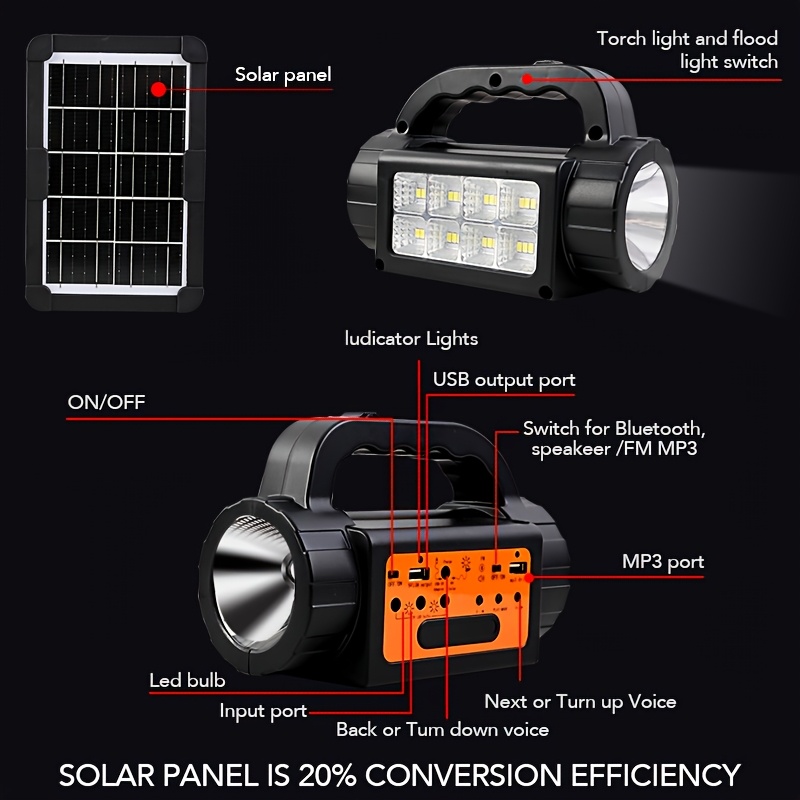 Solar Rechargeable Camping Lig - Outdoor Lighting Uplight recensie en prijs