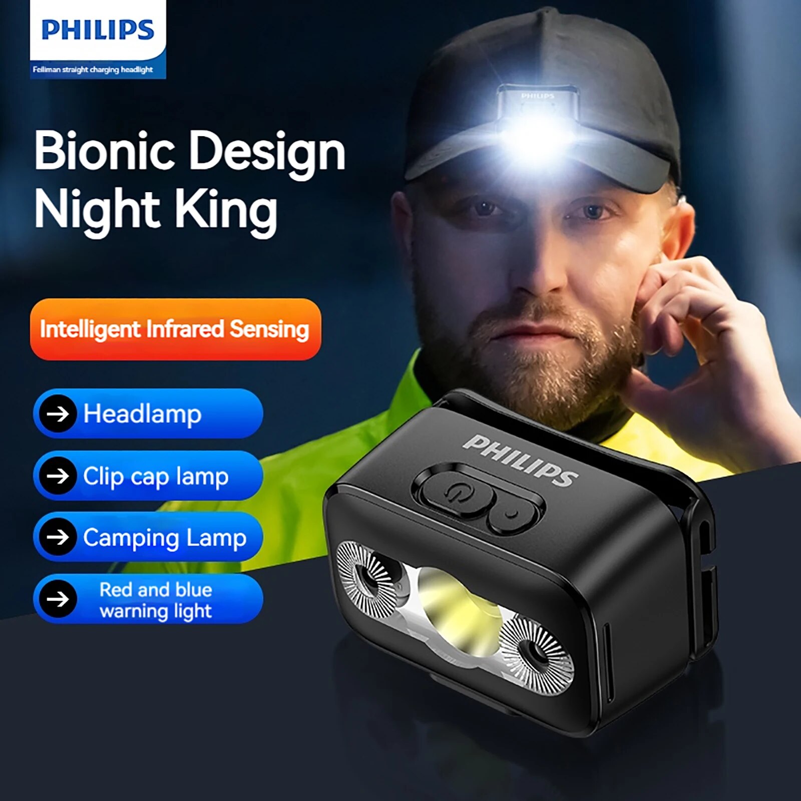 PHILIPS LED Headlamp Sensor He - Outdoor Lighting Philips recensie en prijs