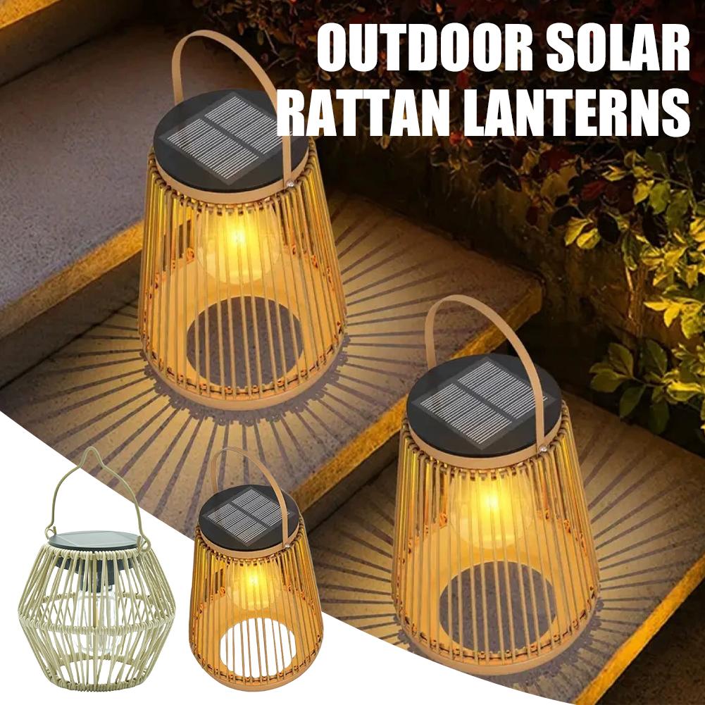 IP65 Waterproof Solar Rattan L - Outdoor Lighting Garden recensie en prijs