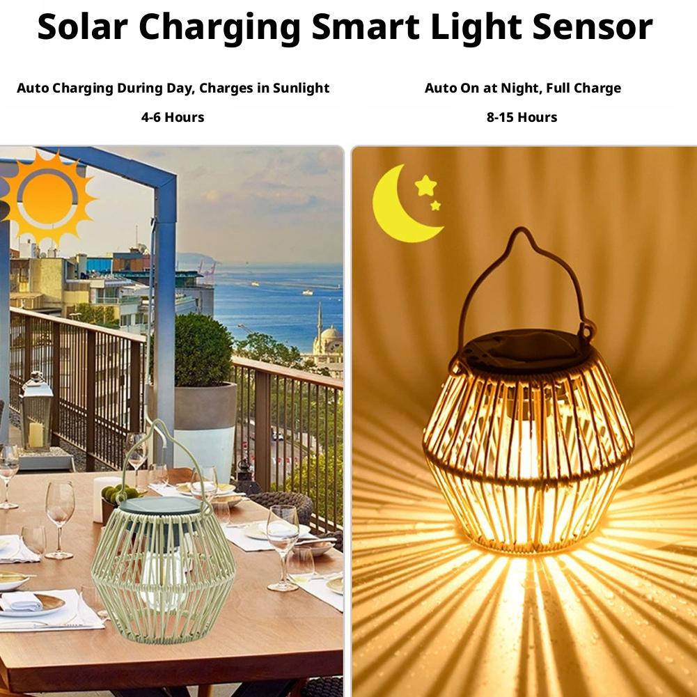 IP65 Waterproof Solar Rattan L - Outdoor Lighting Garden recensie en prijs