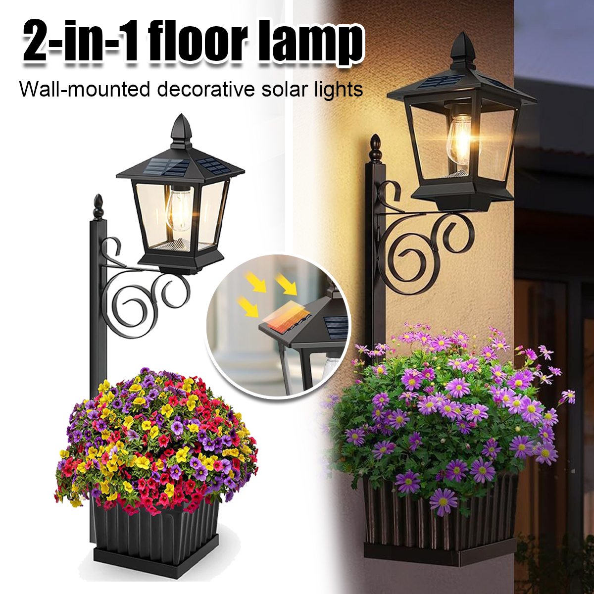 2-in-1 Solar Garden Planter La - Outdoor Lighting Garden recensie en prijs