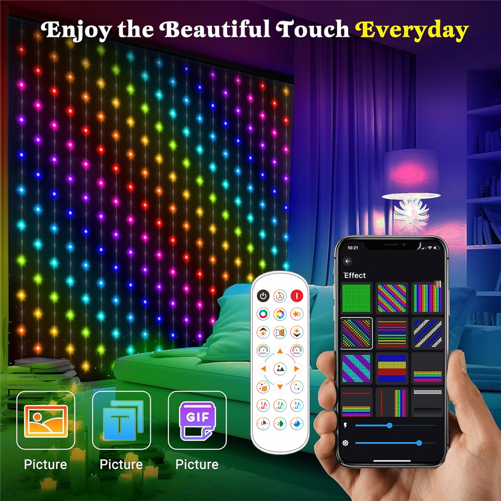 1/2PCS 400LED Curtain Lights L - Outdoor Lighting Controller recensie en prijs