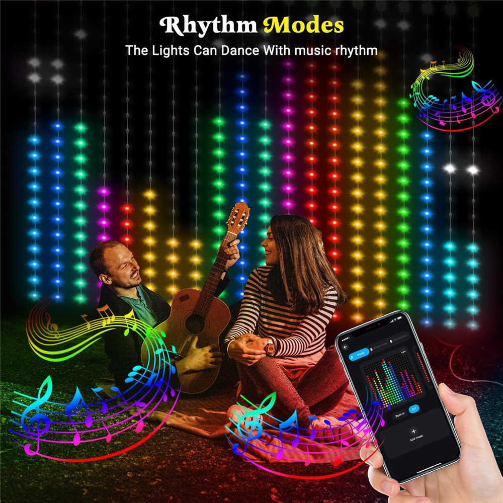 1/2PCS 400LED Curtain Lights L - Outdoor Lighting Controller recensie en prijs