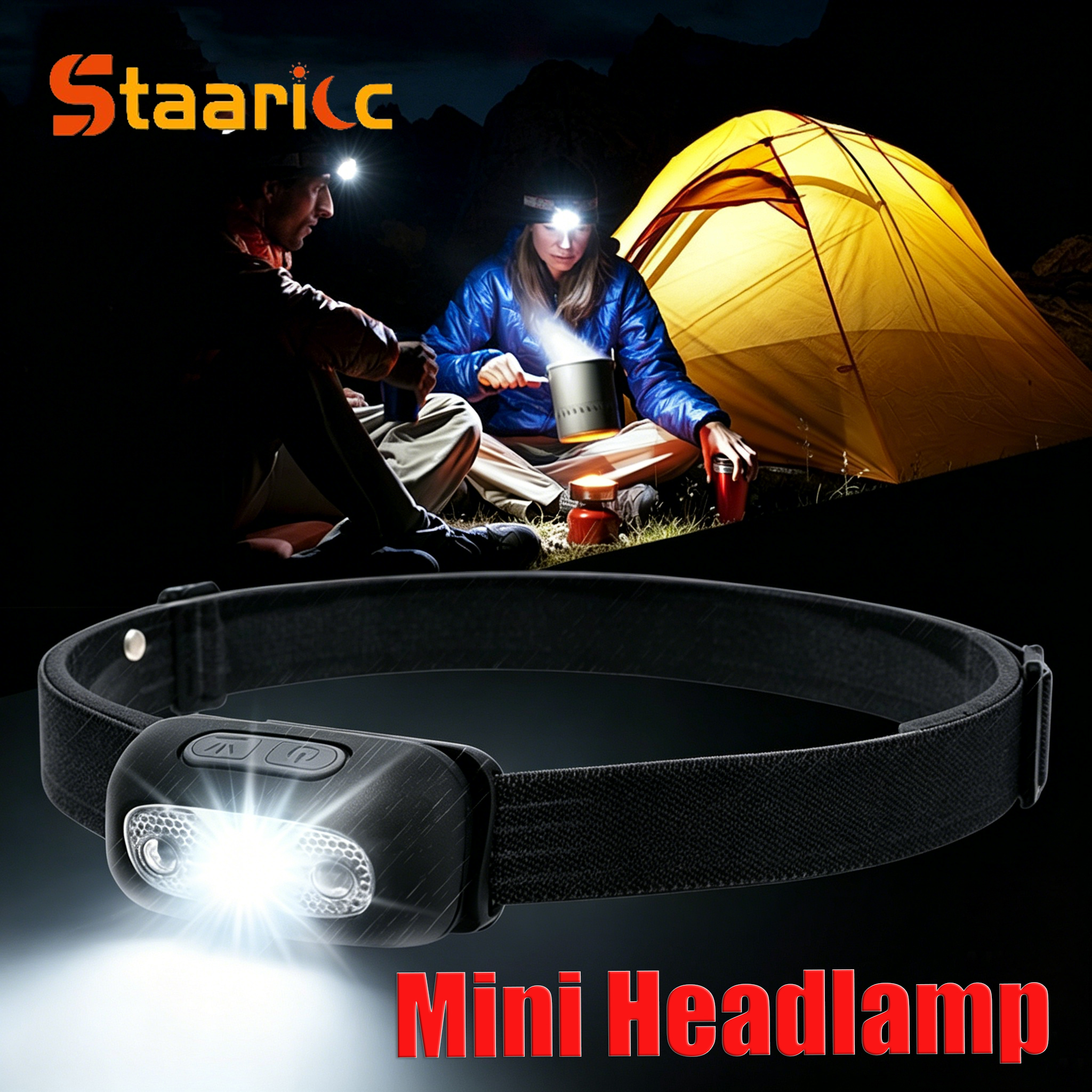 Mini Flashlight Headlamp USB R - Outdoor Lighting Repair recensie en prijs