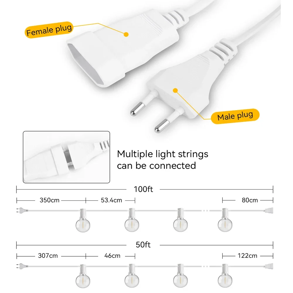 30M 15M Fairy String Light G40 - Outdoor Lighting Driveway recensie en prijs