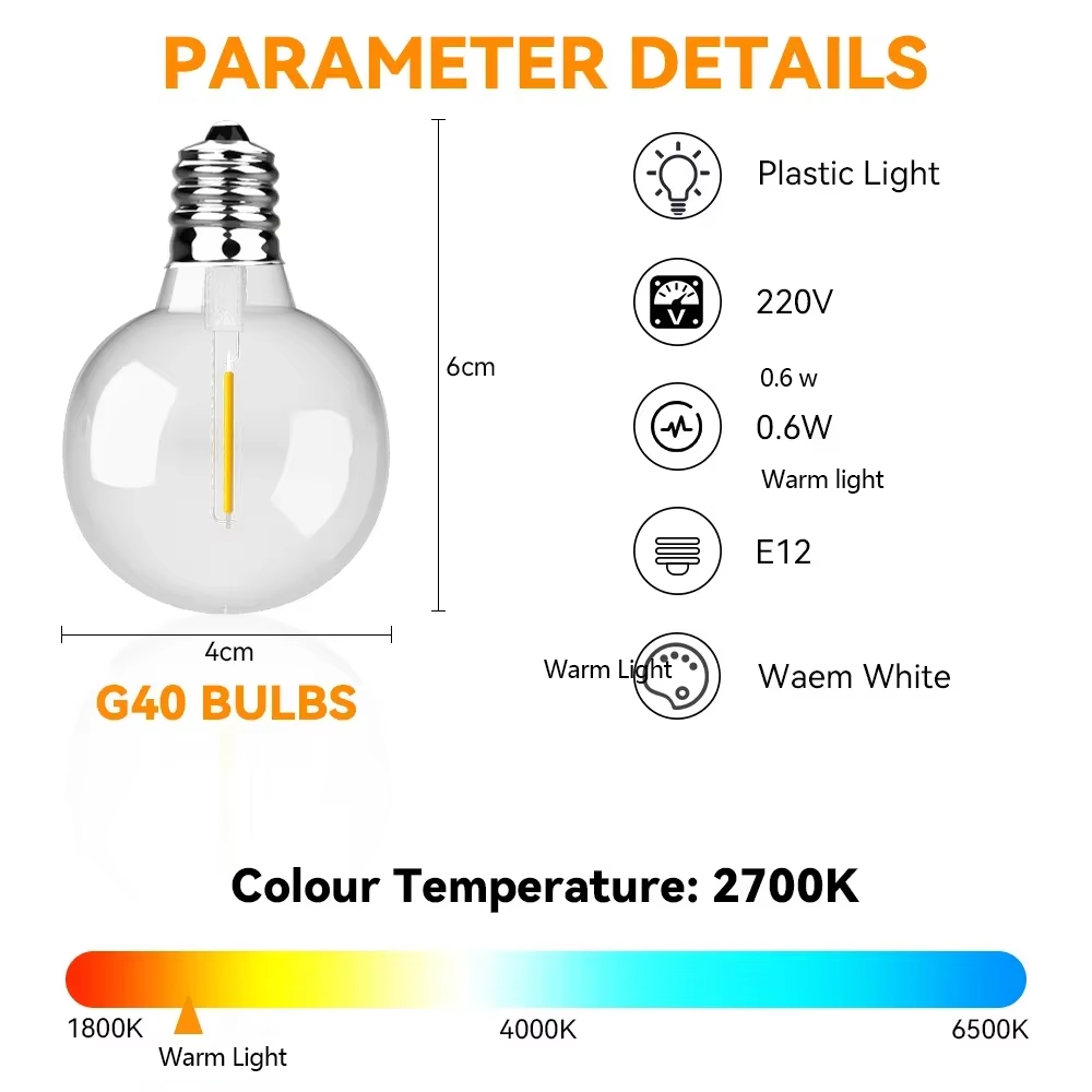 30M 15M Fairy String Light G40 - Outdoor Lighting Driveway recensie en prijs