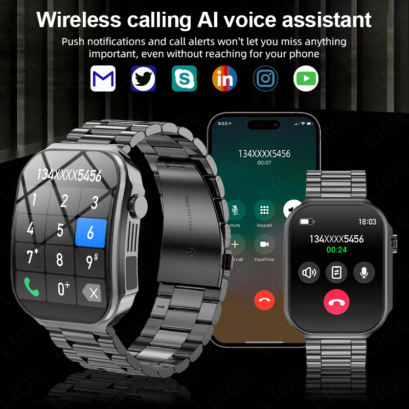 Men Smart Watch 3D Curved Scre - Outdoor Lighting Ip Rating recensie en prijs