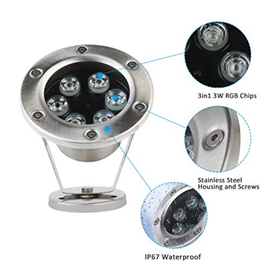 LED Pond Light 2 Pack for outd - Outdoor Lighting Controller recensie en prijs