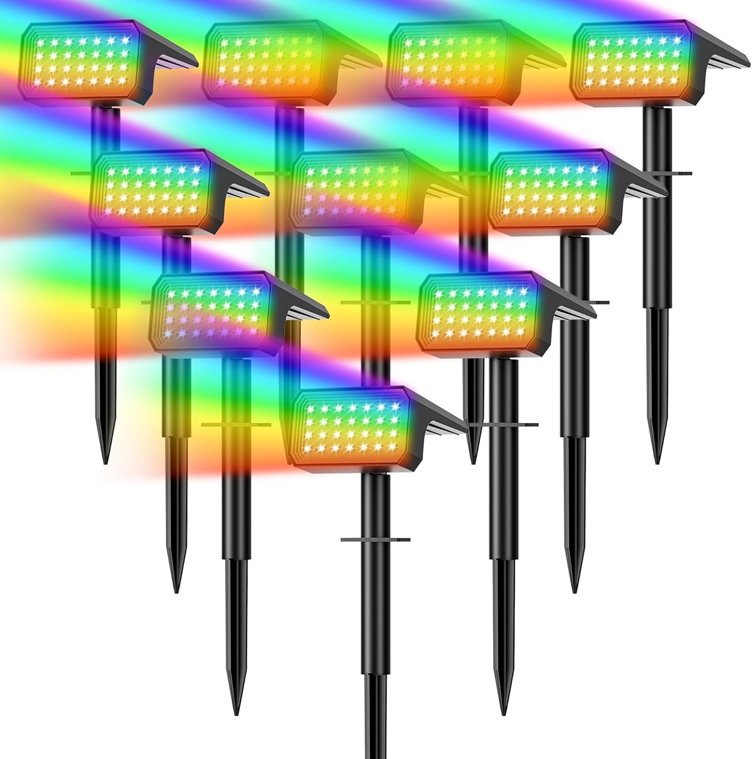 10-Pack Solar Spot Lights, 28  - Outdoor Lighting Garden recensie en prijs